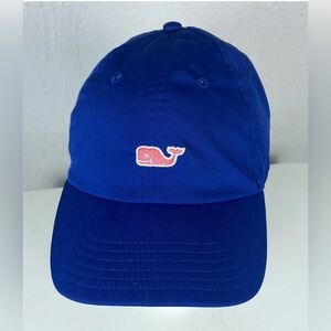 Vineyard Vines Adult Cap Blue Hat Whale Logo Adjustable Strapback